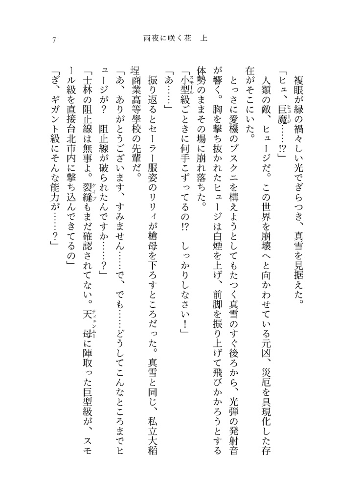 雨夜に咲く花~台北撤退戦~(上巻)