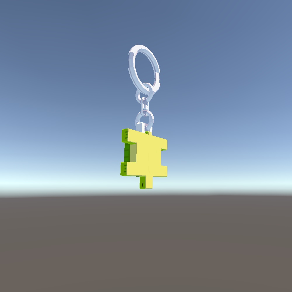 カメのキーホルダー(ボーンの設定済)