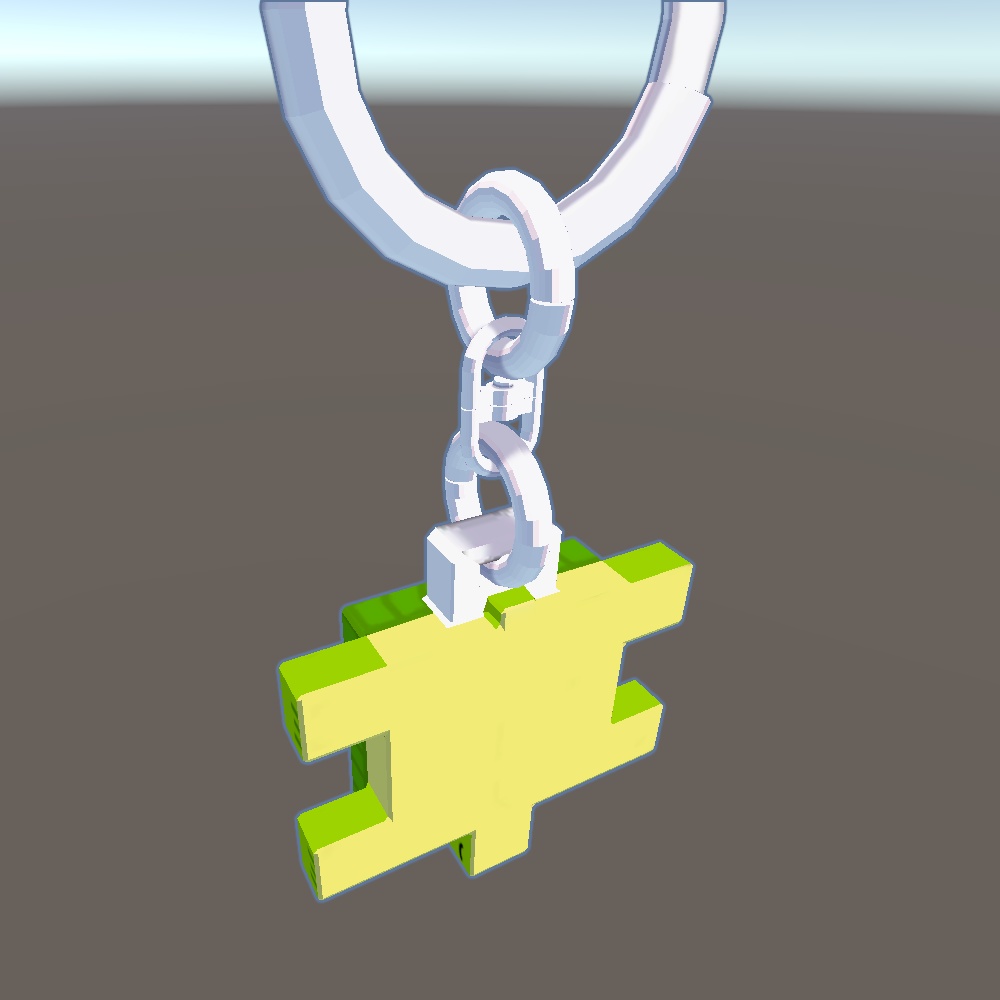 カメのキーホルダー(ボーンの設定済)