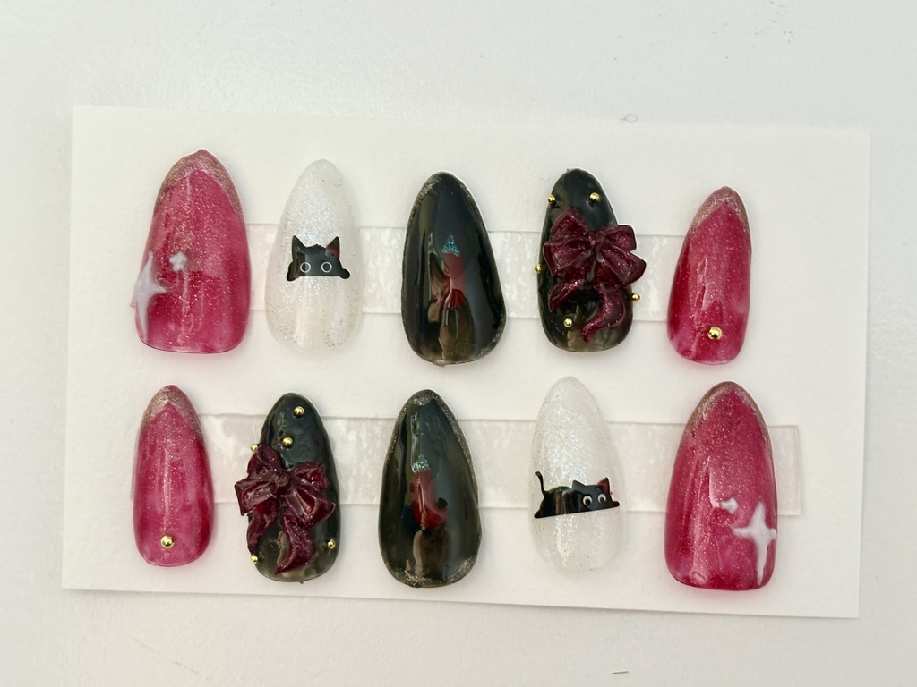 にじさんじ三枝明那 モチーフ ネイルチップ