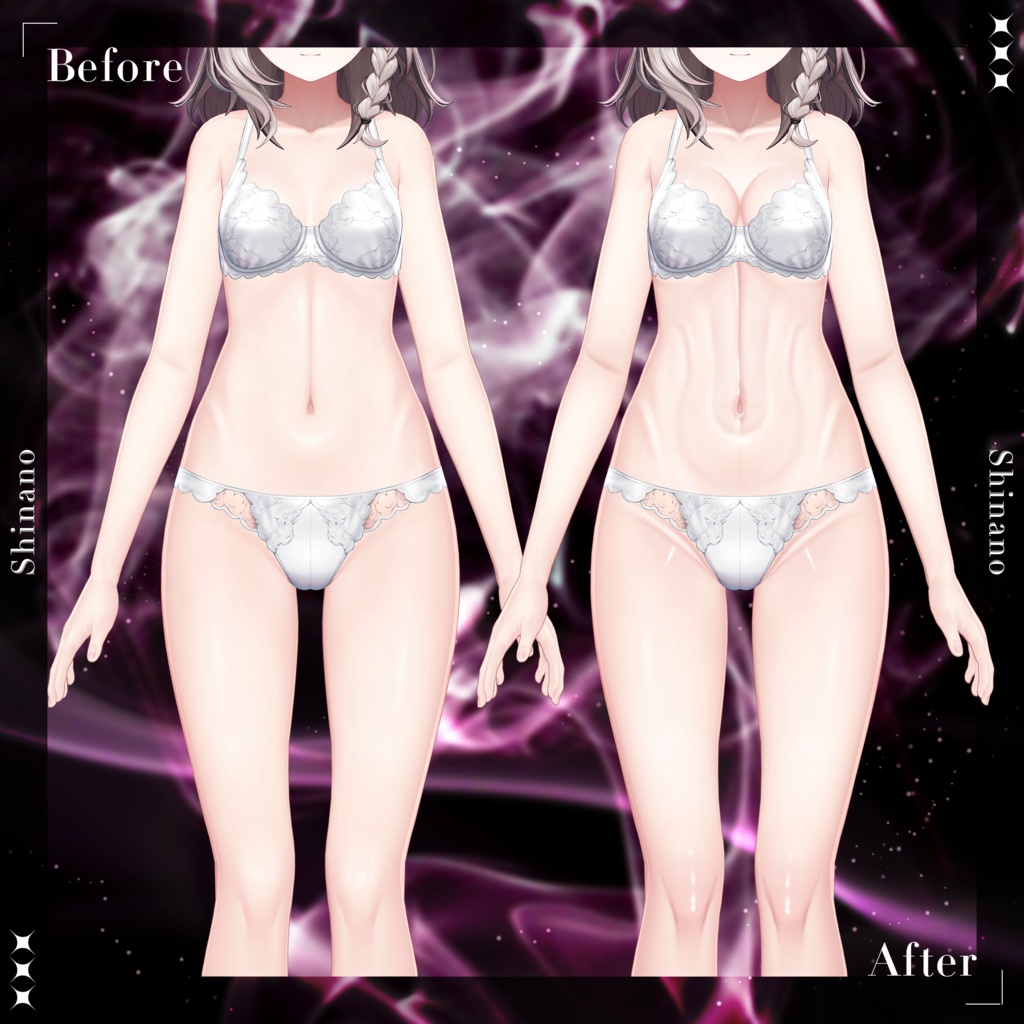 【ねぇ…近くで見て?】肌テクスチャ_afterglow_body_Texture
