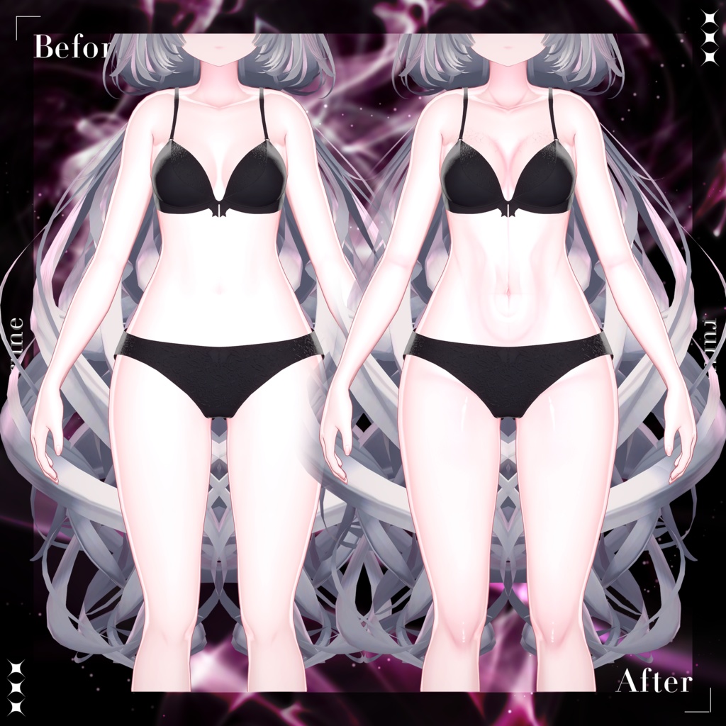 【ねぇ…近くで見て?】肌テクスチャ_afterglow_body_Texture