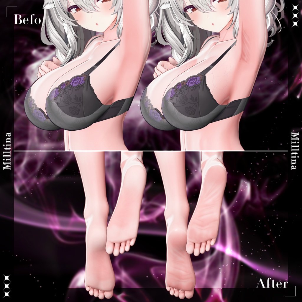 【ねぇ…近くで見て?】肌テクスチャ_afterglow_body_Texture