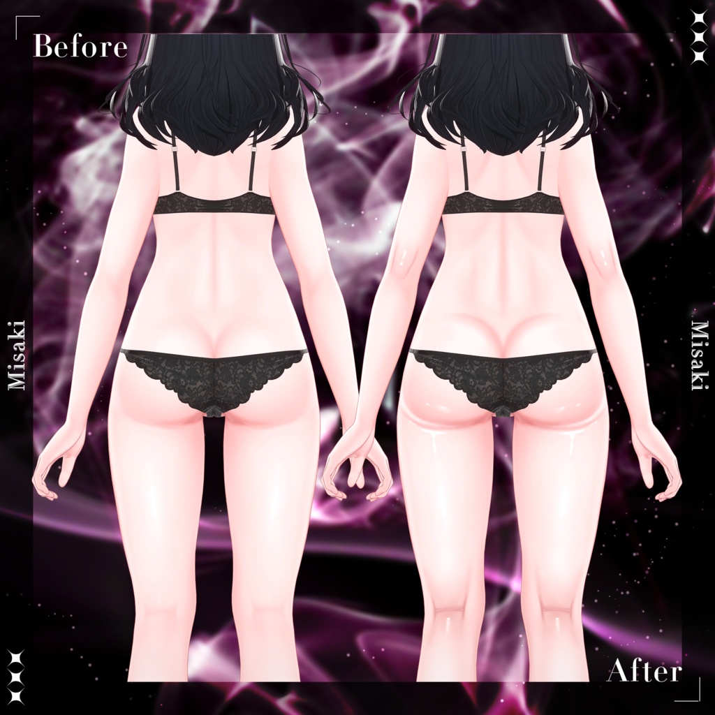 【ねぇ…近くで見て?】肌テクスチャ_afterglow_body_Texture