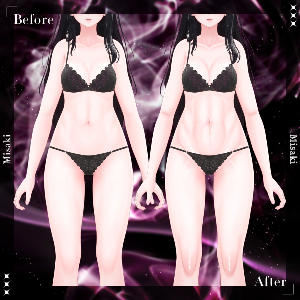 【ねぇ…近くで見て?】肌テクスチャ_afterglow_body_Texture