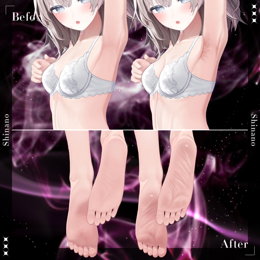 【ねぇ…近くで見て?】肌テクスチャ_afterglow_body_Texture