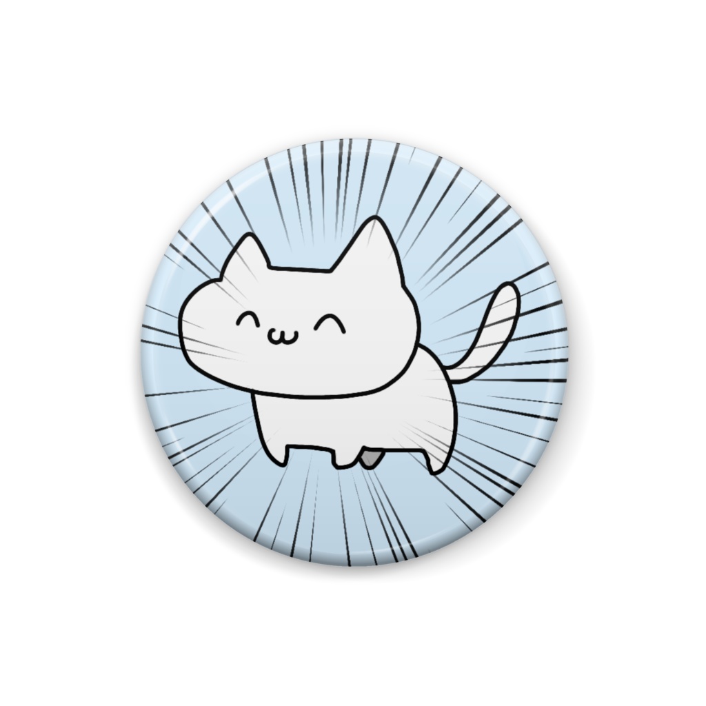 主張の激しいねこの缶バッジ
