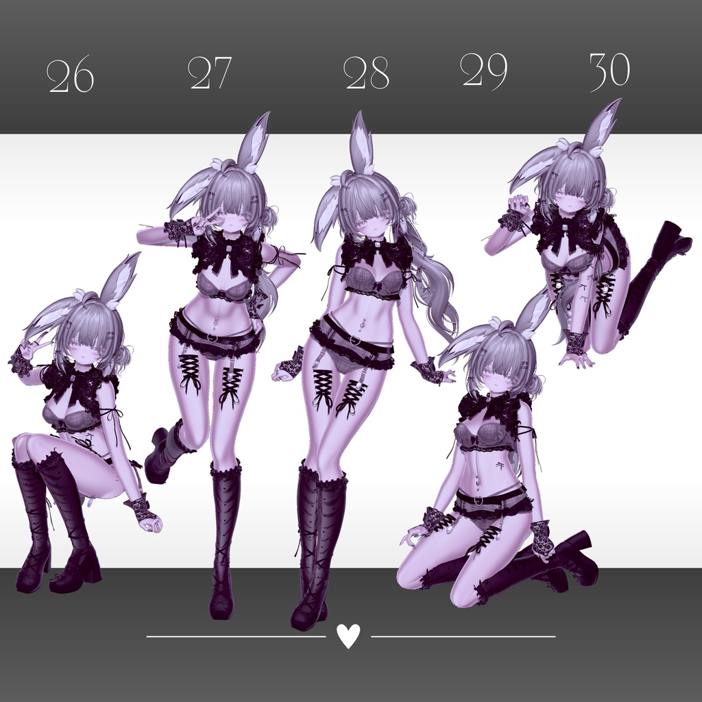 ꗯ̤̮ 30種類 *。 / pose set