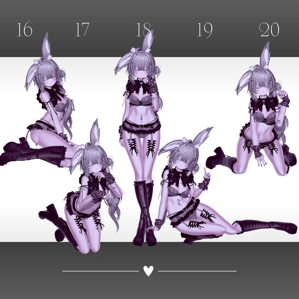 ꗯ̤̮ 30種類 *。 / pose set