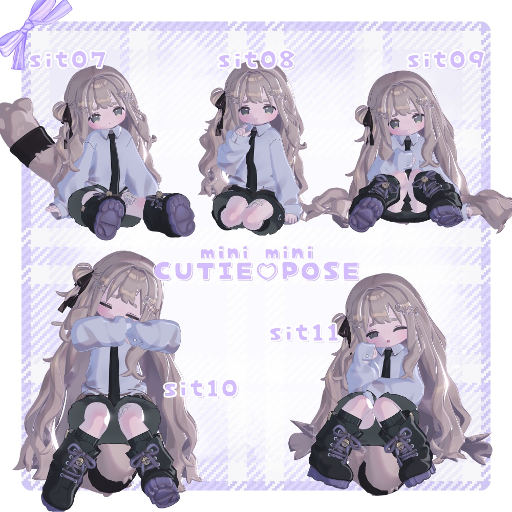 ₊˚ ᰔ 30種類 ࣭ ⊹ mini mini cutie♡pose