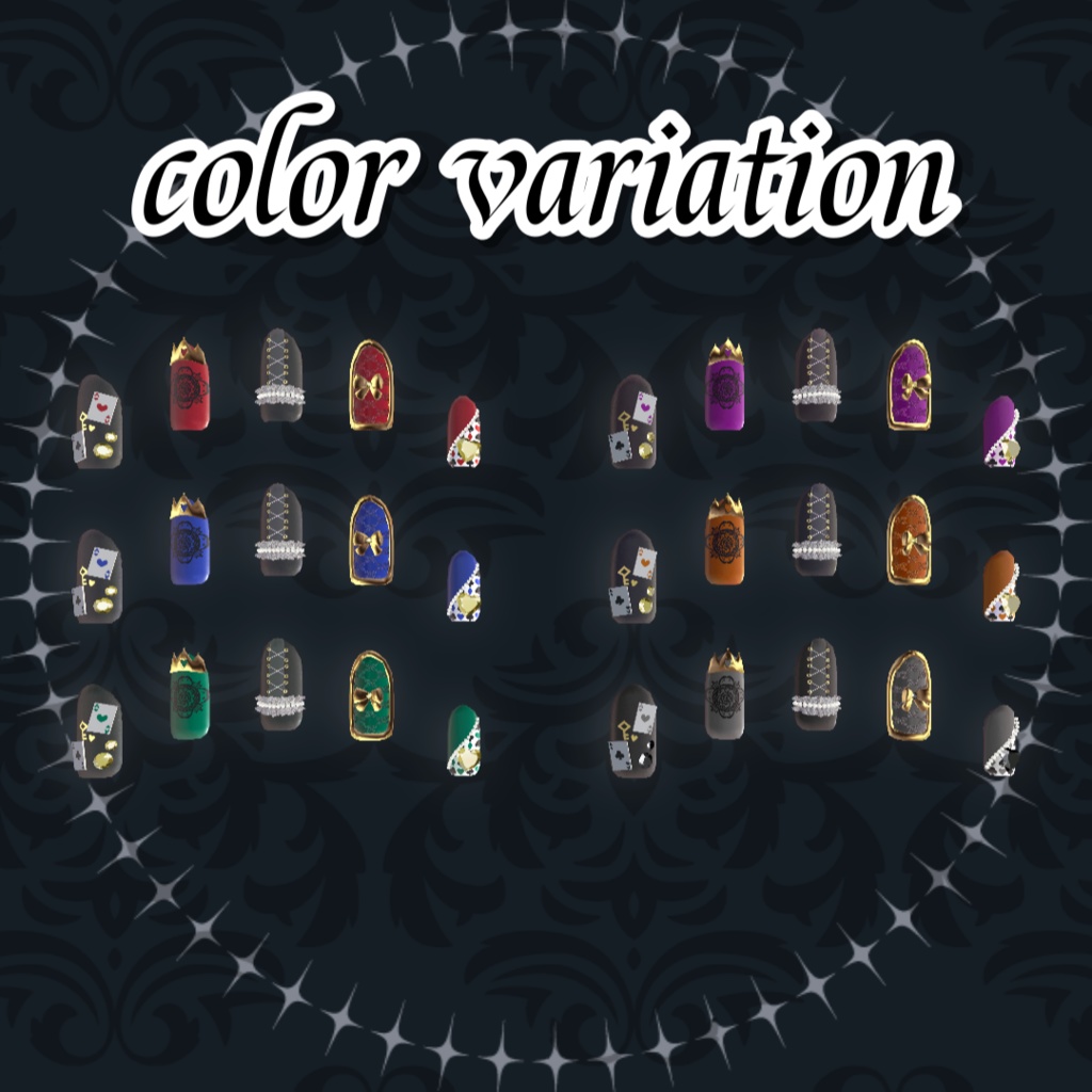 【ライム マヌカ対応】👑queen nail👑【全6色】