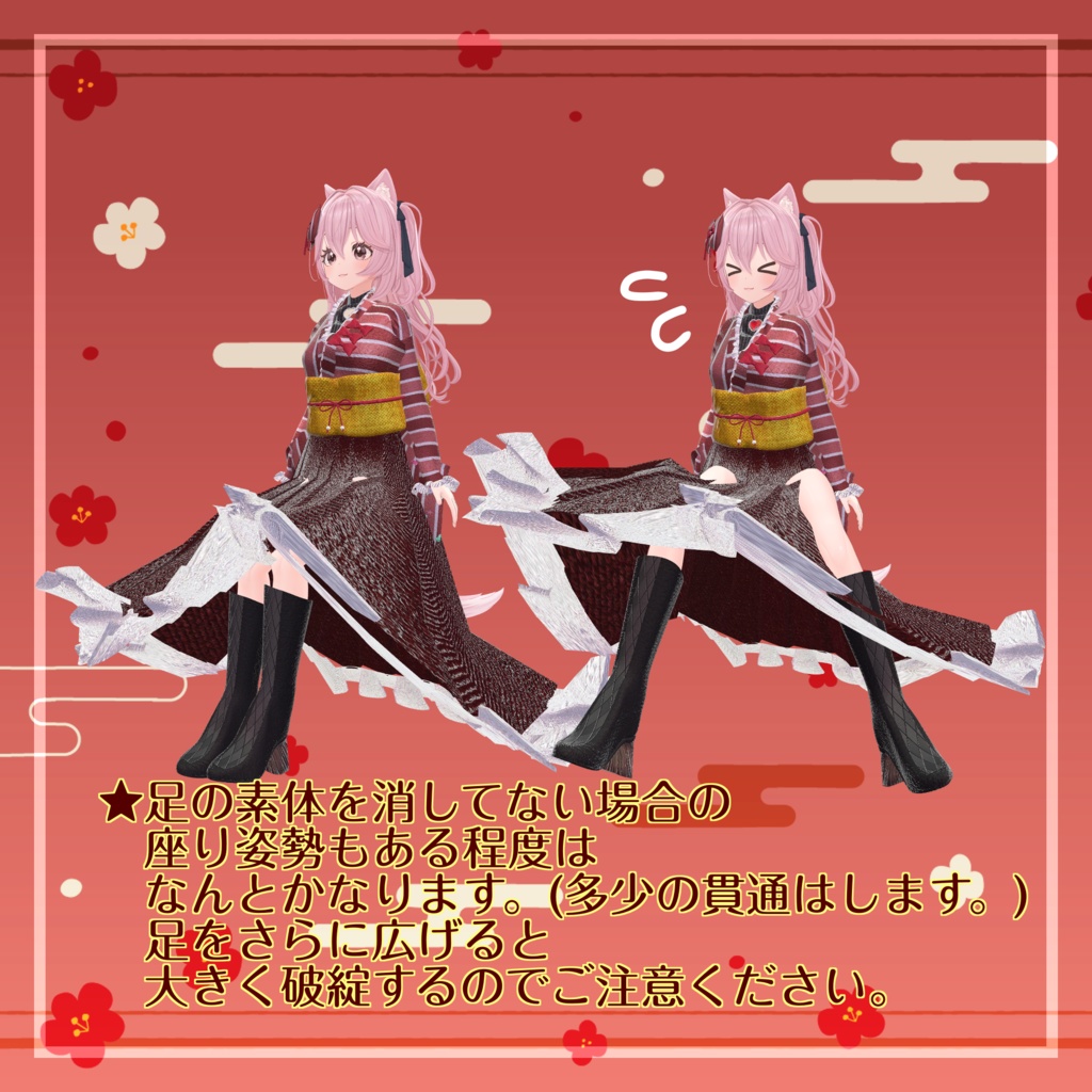 【リナシータ対応】こんぺいとうレトロ【3D衣装モデル】