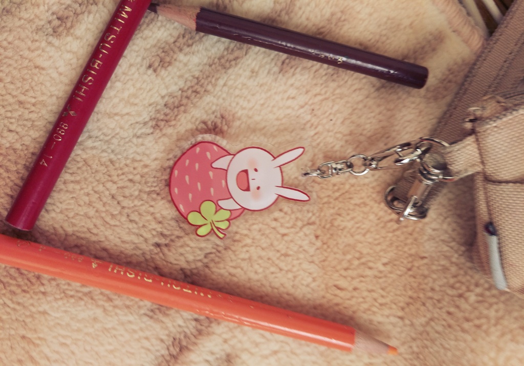 苺とうさぎ(食いしん坊ウサギ)