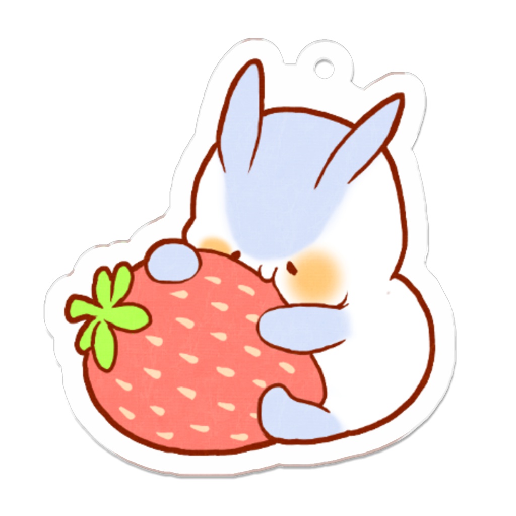 苺とうさぎ（食いしん坊ウサギ）