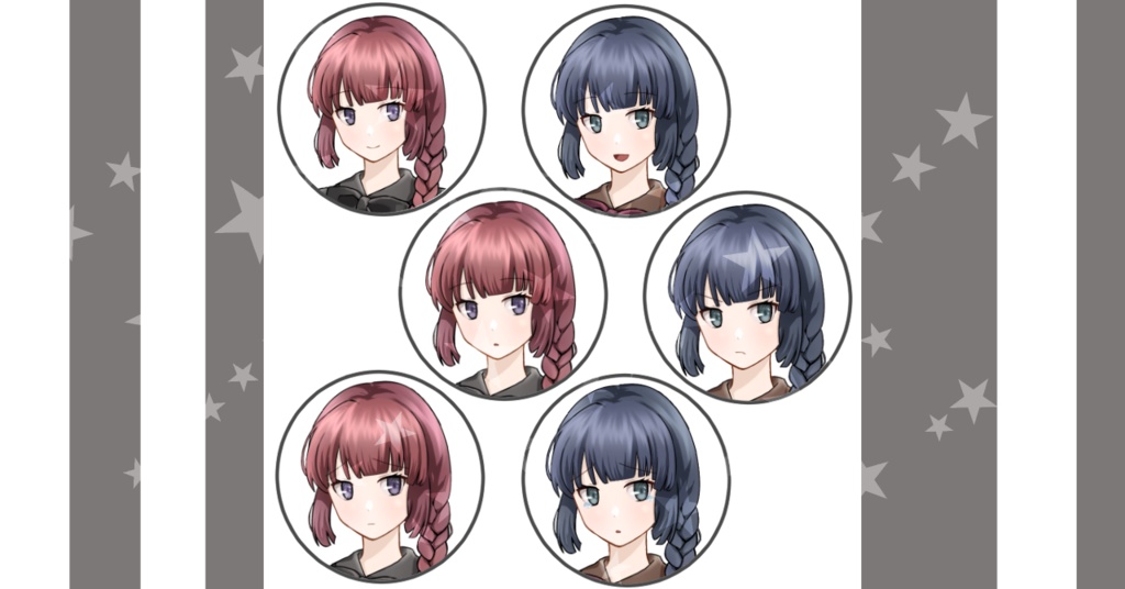 立ち絵素材 / 制服を着た女子学生