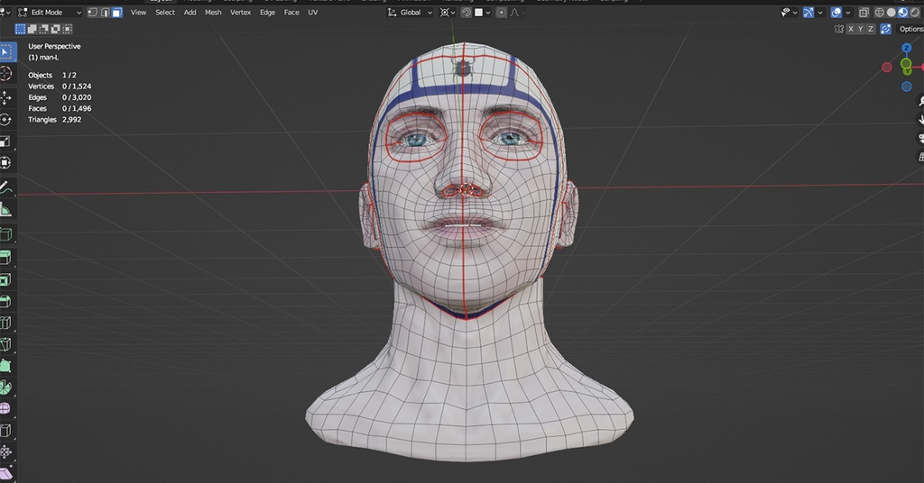 【無料】男性【Blender】