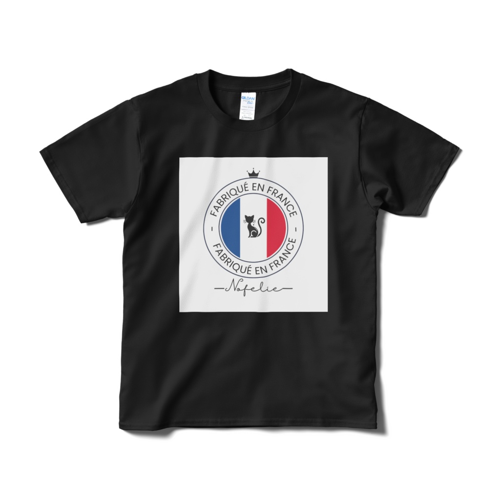 Nofelie オリジナルＴシャツ（フランス）ブラック/ネイビー