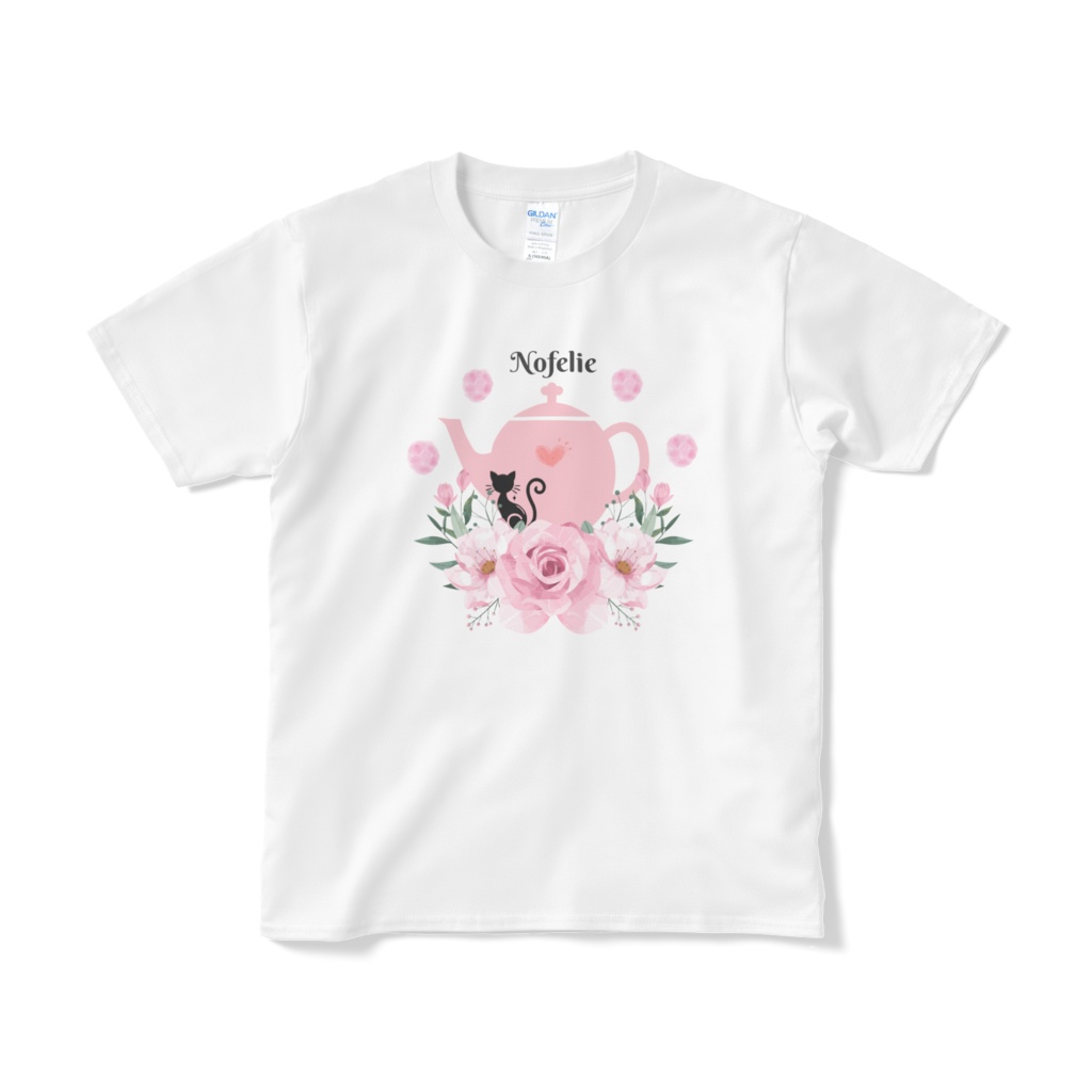 Nofelie オリジナルＴシャツ（ティーポット）ホワイト