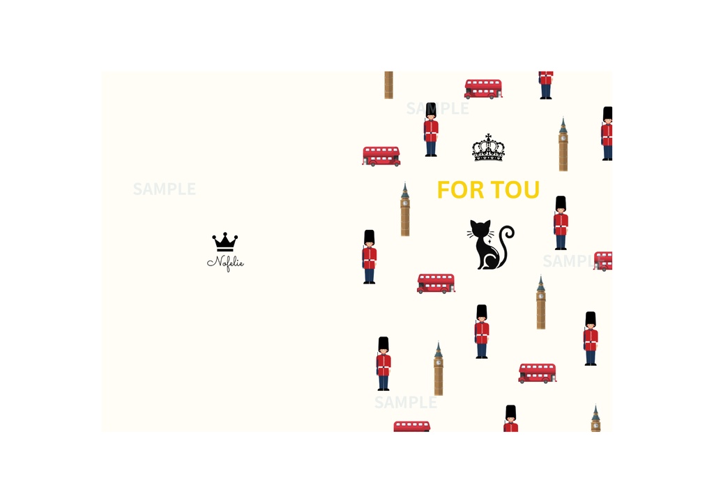 Nofelie オリジナル・「FOR YOU」カード(印刷用PDF)