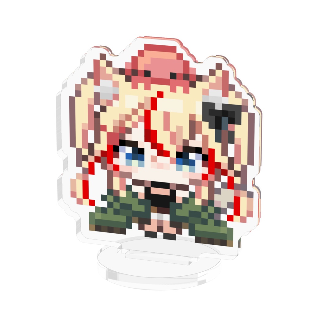 志多々田かにドット絵アクリルスタンド