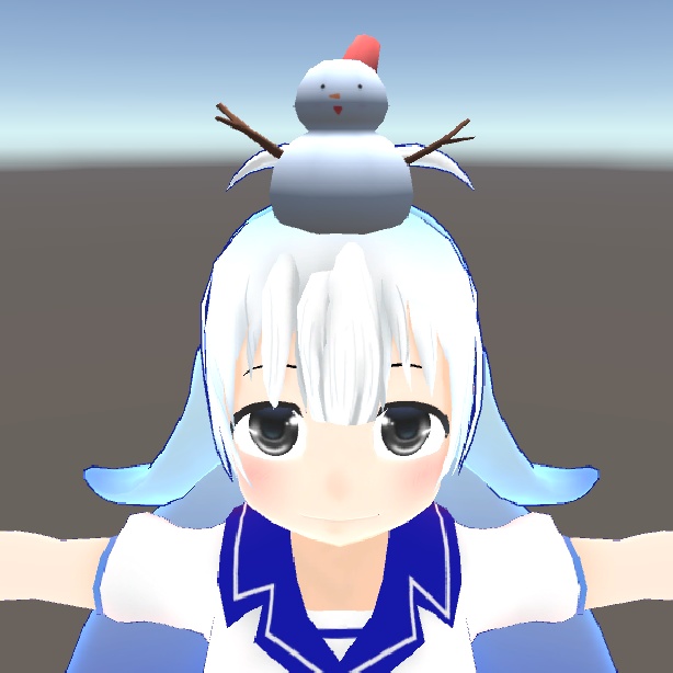 VRChat向け「ゆる雪だるま」