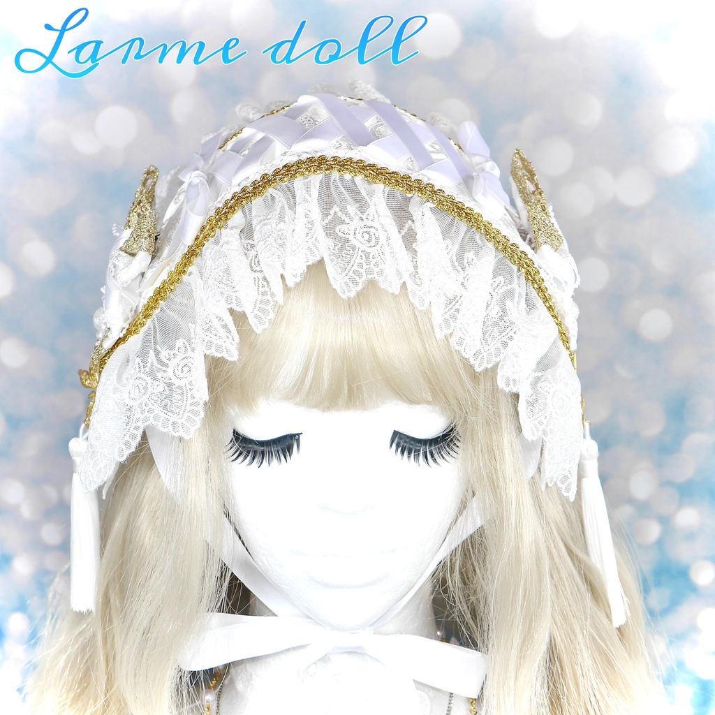 【受注生産】《☥》チャイナロリィタヘッドドレス (白)