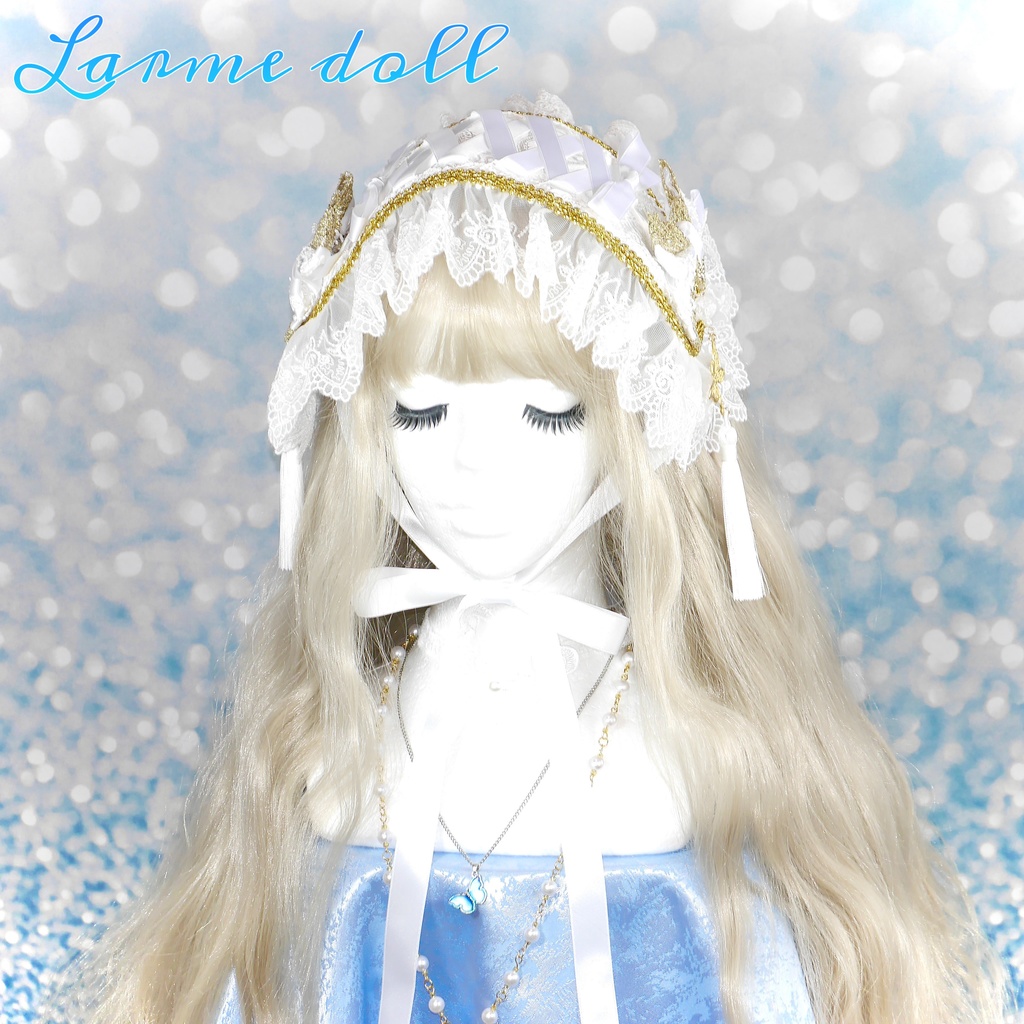 【受注生産】《☥》チャイナロリィタヘッドドレス (白)