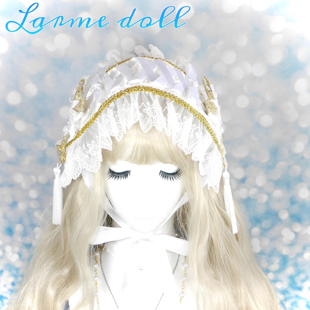 【受注生産】《☥》チャイナロリィタヘッドドレス (白)