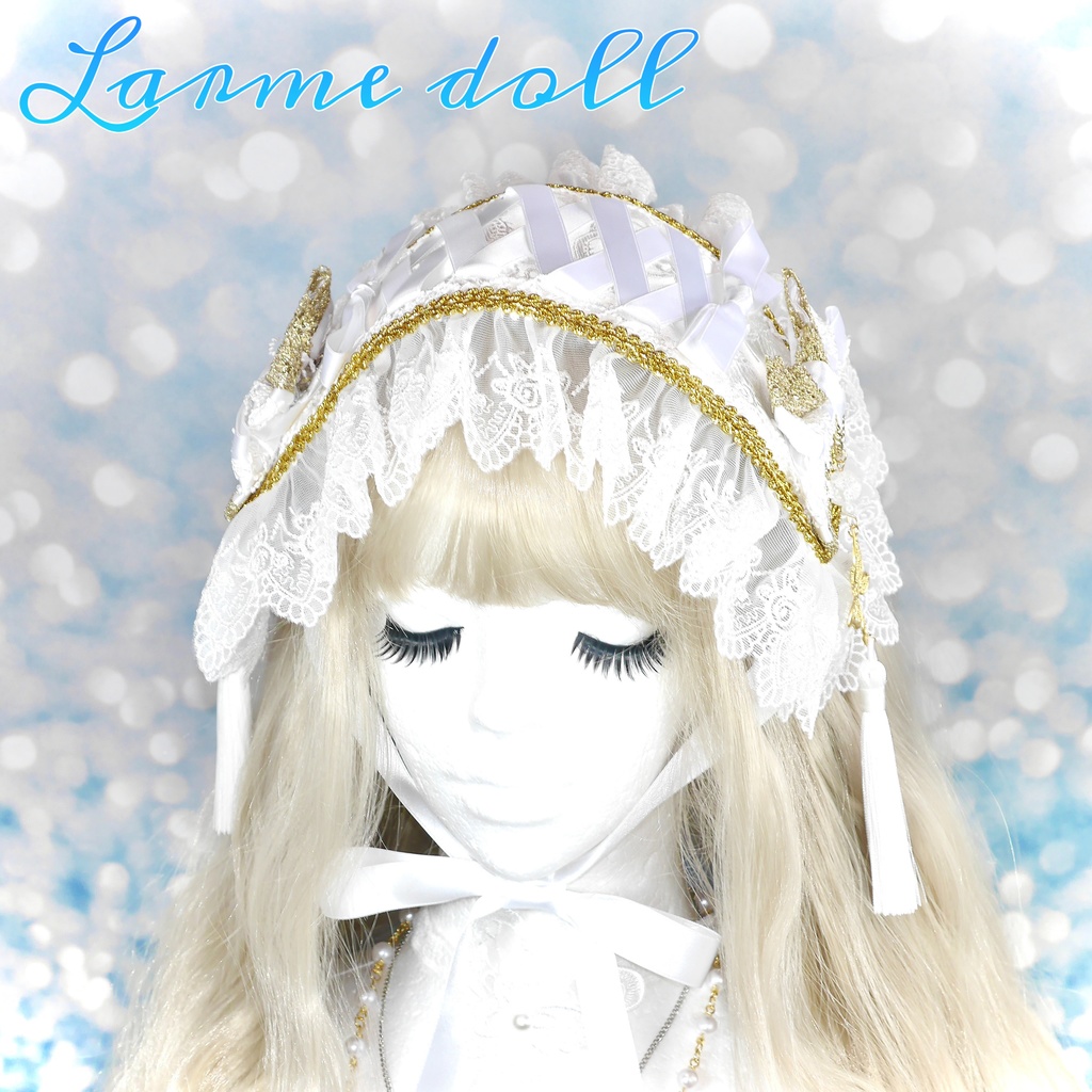 【受注生産】《☥》チャイナロリィタヘッドドレス (白)