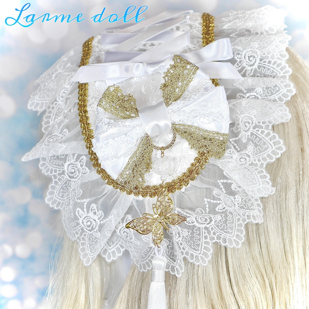 【受注生産】《☥》チャイナロリィタヘッドドレス (白)