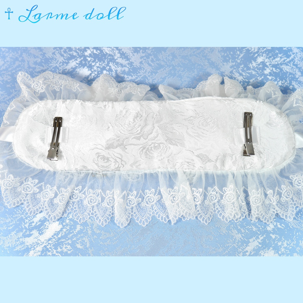 【受注生産】《☥》猫耳ファーヘッドドレス (白)