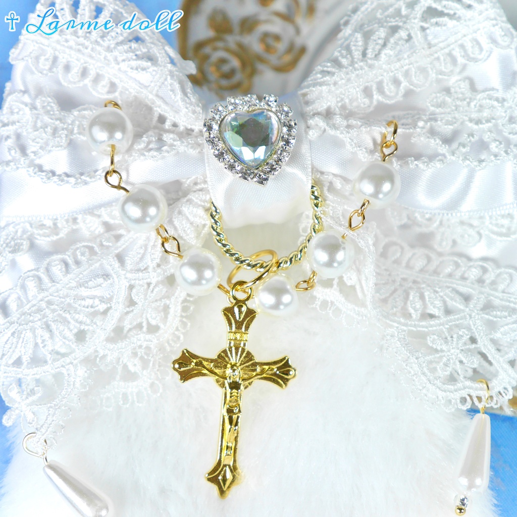 【受注生産】《☥》たれうさ耳ロリィタリボンヘアクリップ