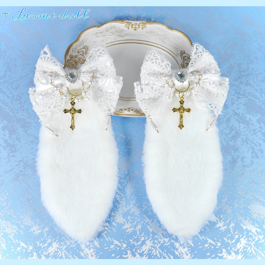 【受注生産】《☥》たれうさ耳ロリィタリボンヘアクリップ