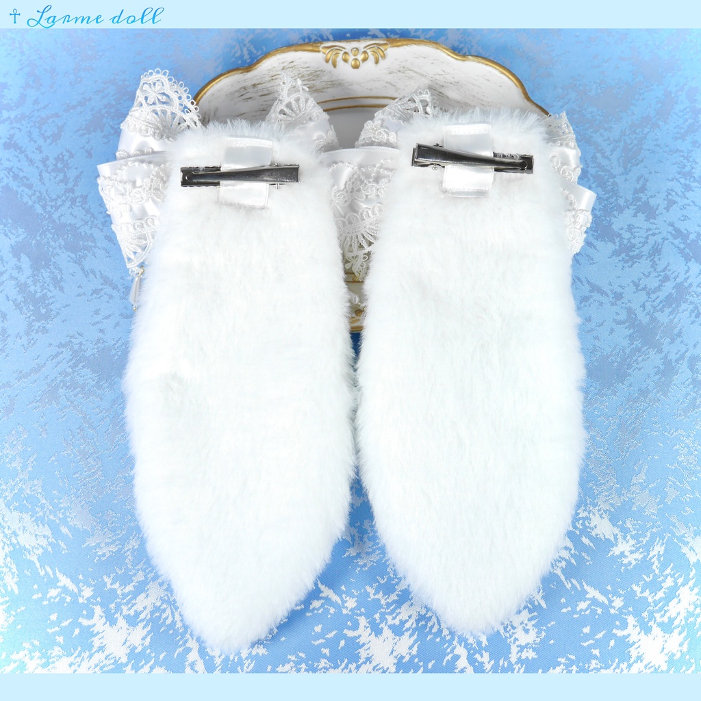 【受注生産】《☥》たれうさ耳ロリィタリボンヘアクリップ