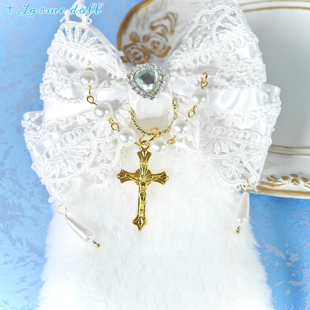 【受注生産】《☥》たれうさ耳ロリィタリボンヘアクリップ