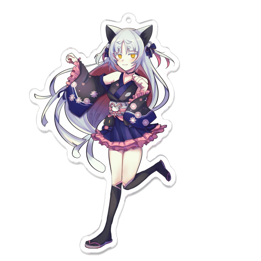 雧卯アイル 一周年記念 髮ｧ蜊ｯ繧｢繧､繝ｫ アクリルキーホルダー