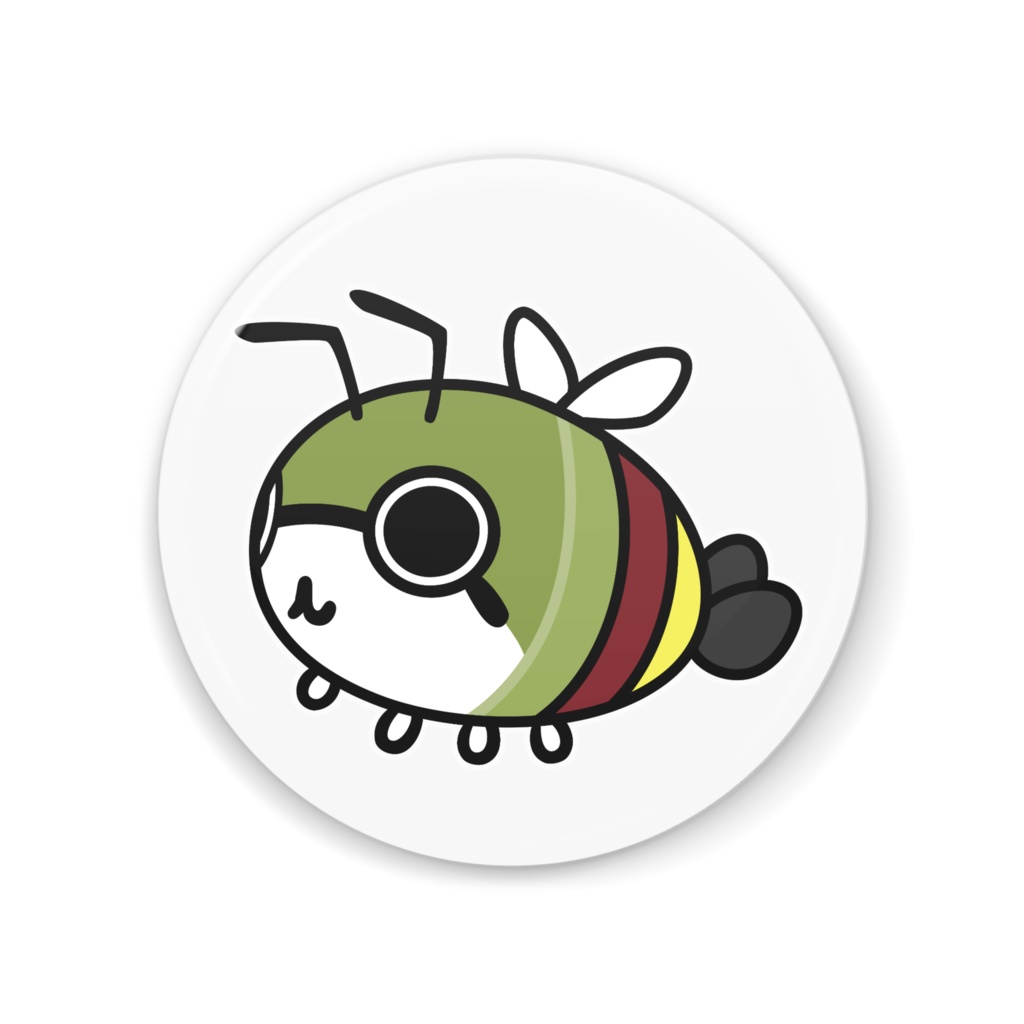 ちいさなオオスカシバのぷちすかしばさん 缶ミラー
