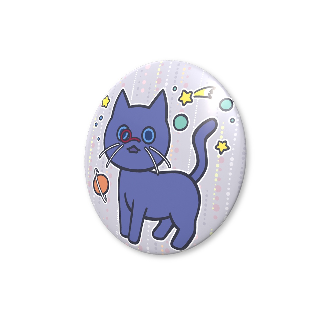 オルキャット 宇宙 缶バッジ【オルアイ5周年記念】