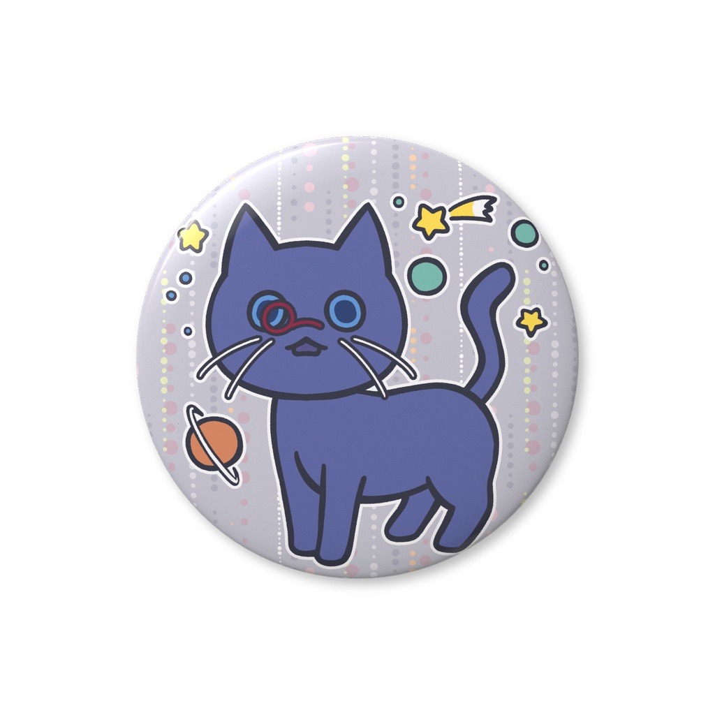オルキャット 宇宙 缶バッジ【オルアイ5周年記念】