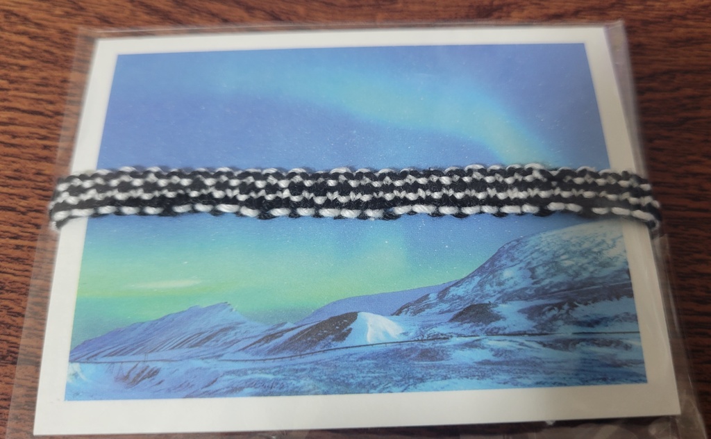 ミサンガ　黒白