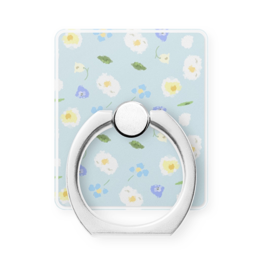 花柄スマホリング