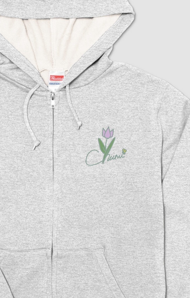 ちゅみサインジップパーカー