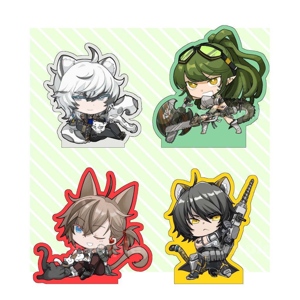 マットカラーアクリルスタンド(アークナイツ) 全16種 (A)