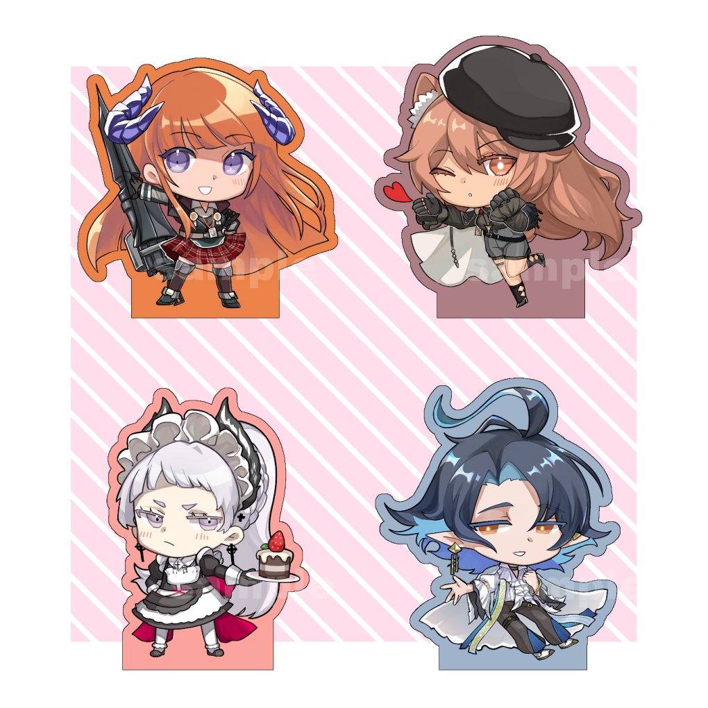 マットカラーアクリルスタンド(アークナイツ) 全16種 (B)