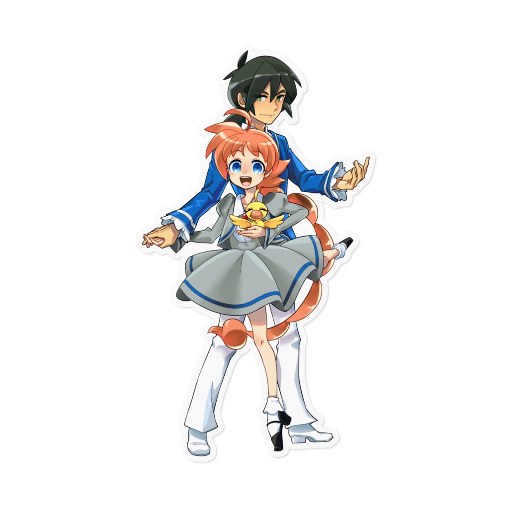 プリンセスチュチュ［パ・ド・ドゥ（ふぁきあ・あひる）］ステッカー