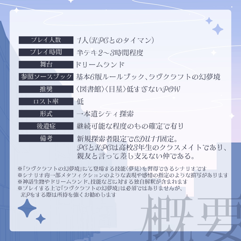 CoC6「Good morning Dreamer」