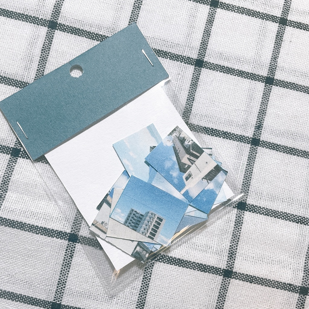 ミニ フォト シール (blue)