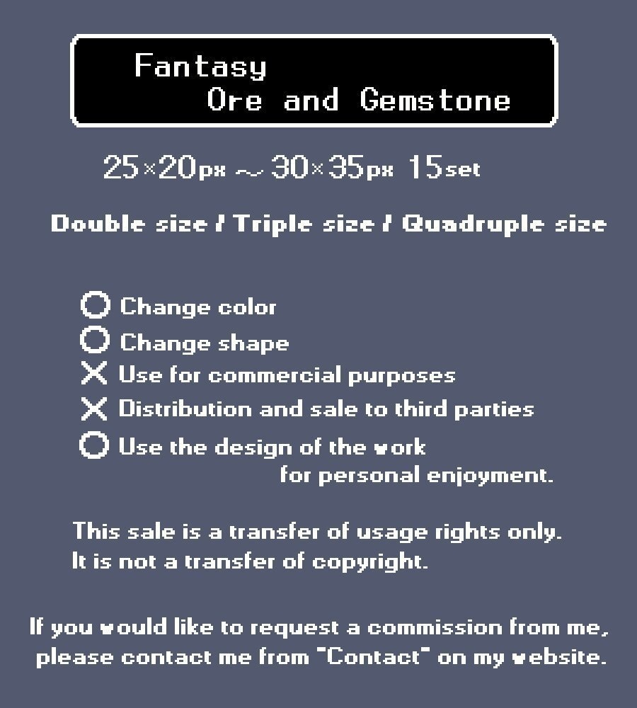 Fantasy Ore and Gemstone