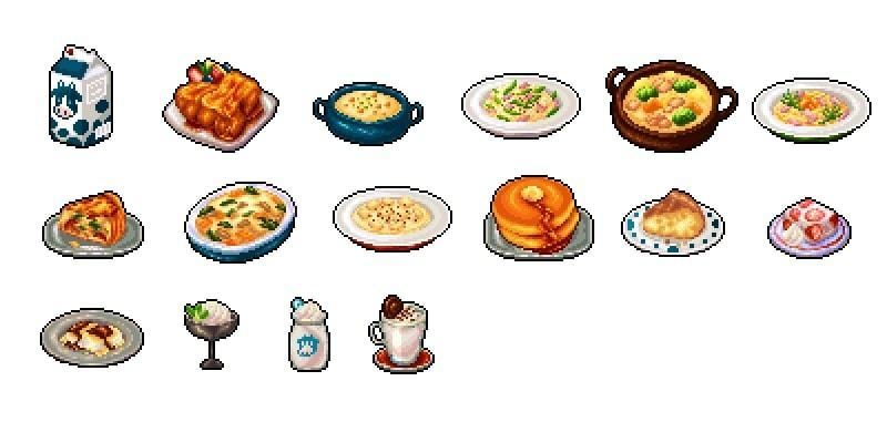 Cooking made with milk