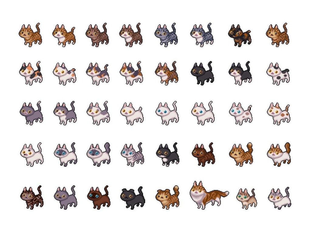 Japanese cat day set